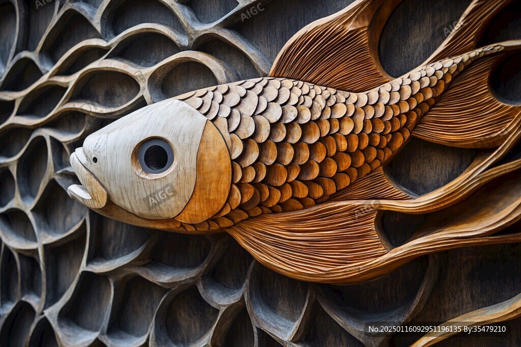 魚(yú)木雕