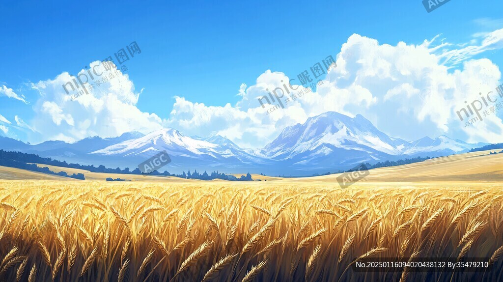 麥田插畫