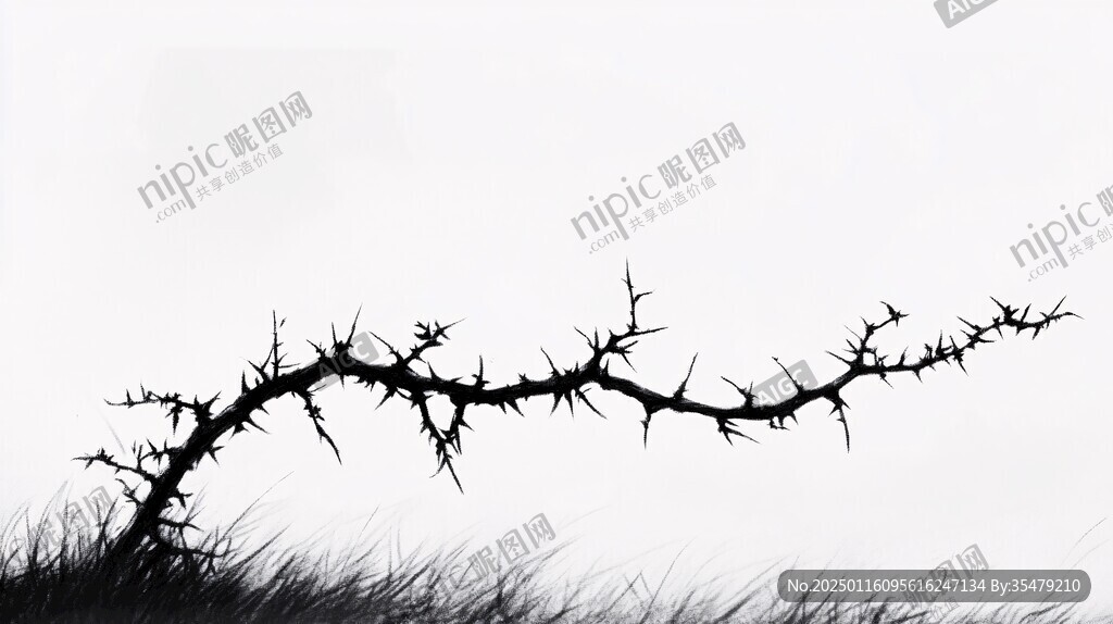 水墨風(fēng)枯樹枝