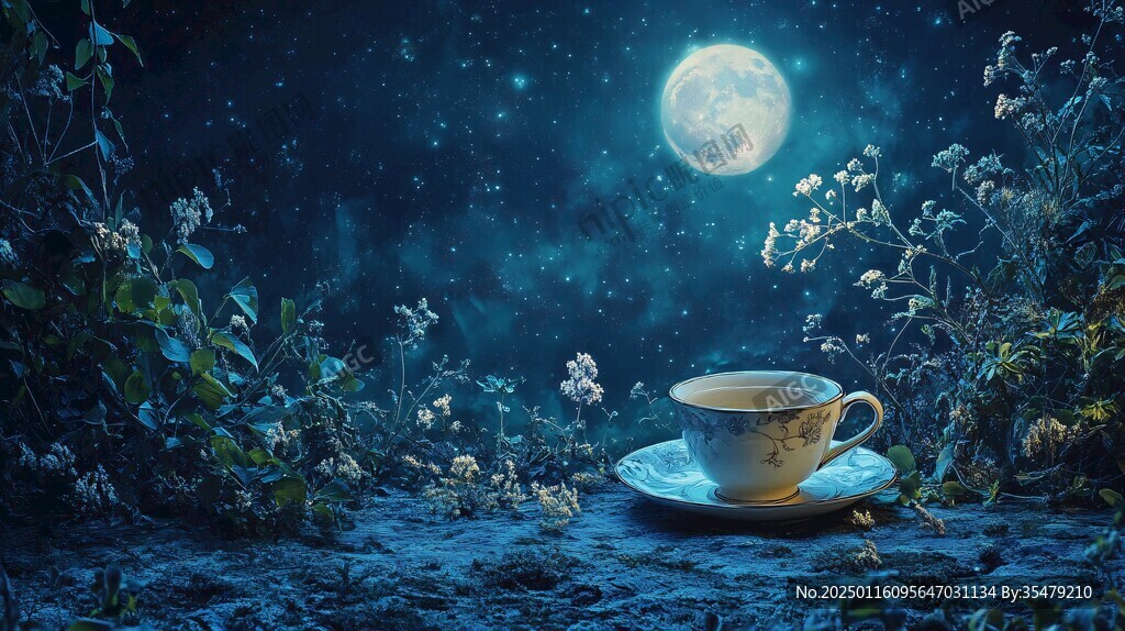 茶壺茶杯賞月