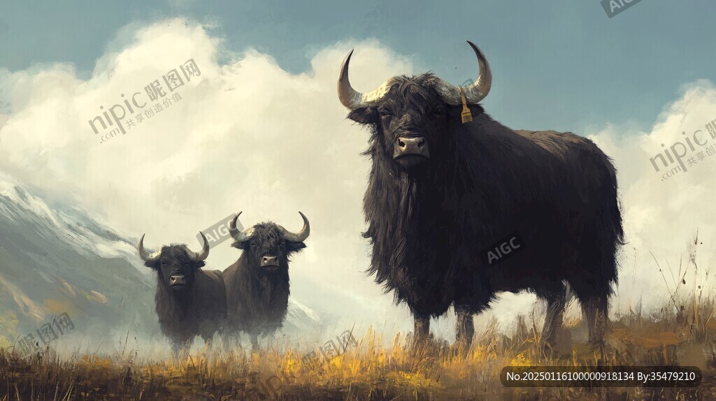 牦牛包裝插畫(huà)