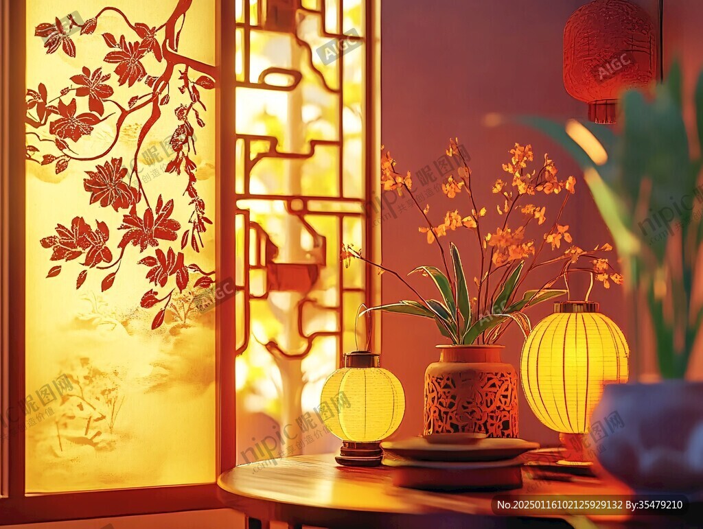 中式燈場景