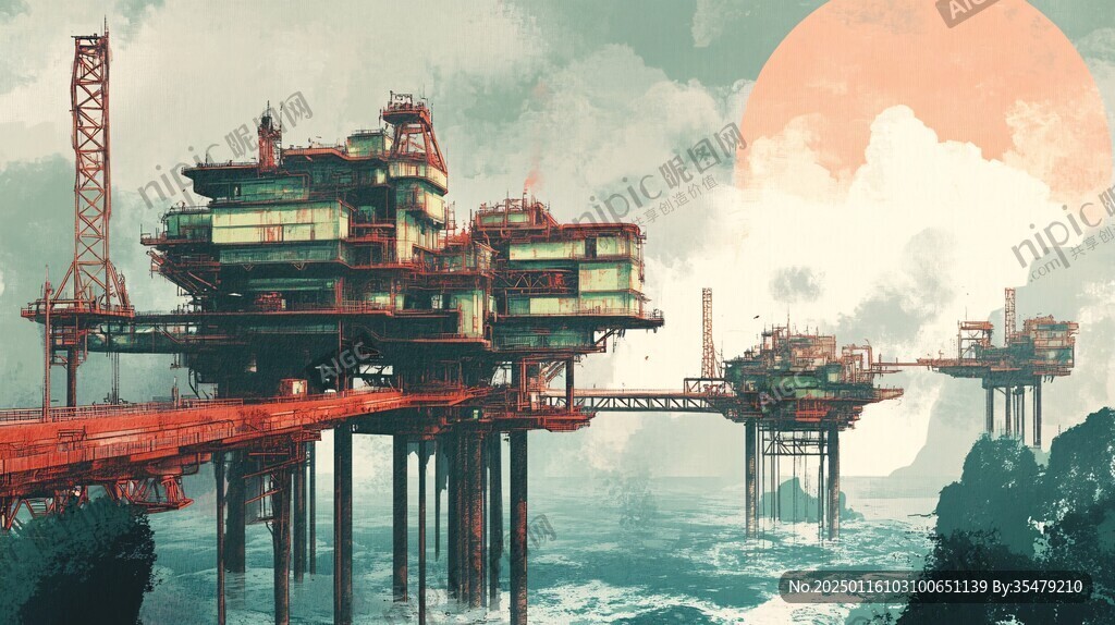 海中石油平臺(tái)