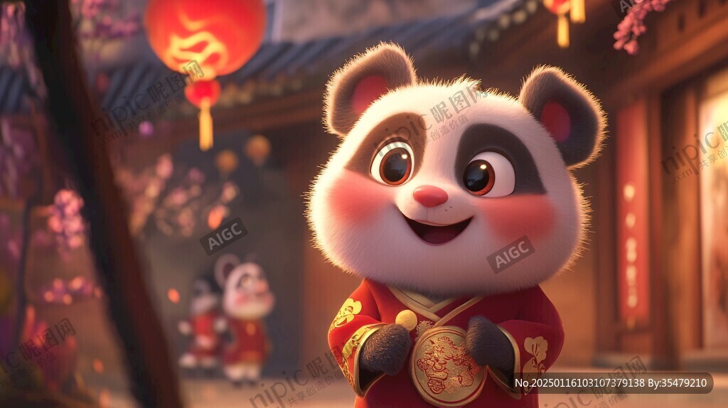 萌圖送福