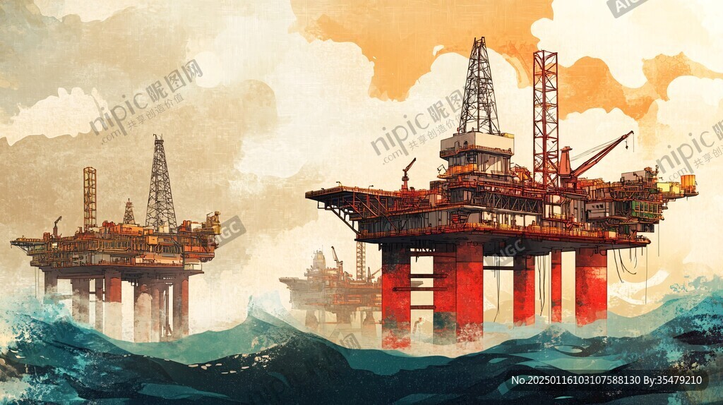 海上采油場景
