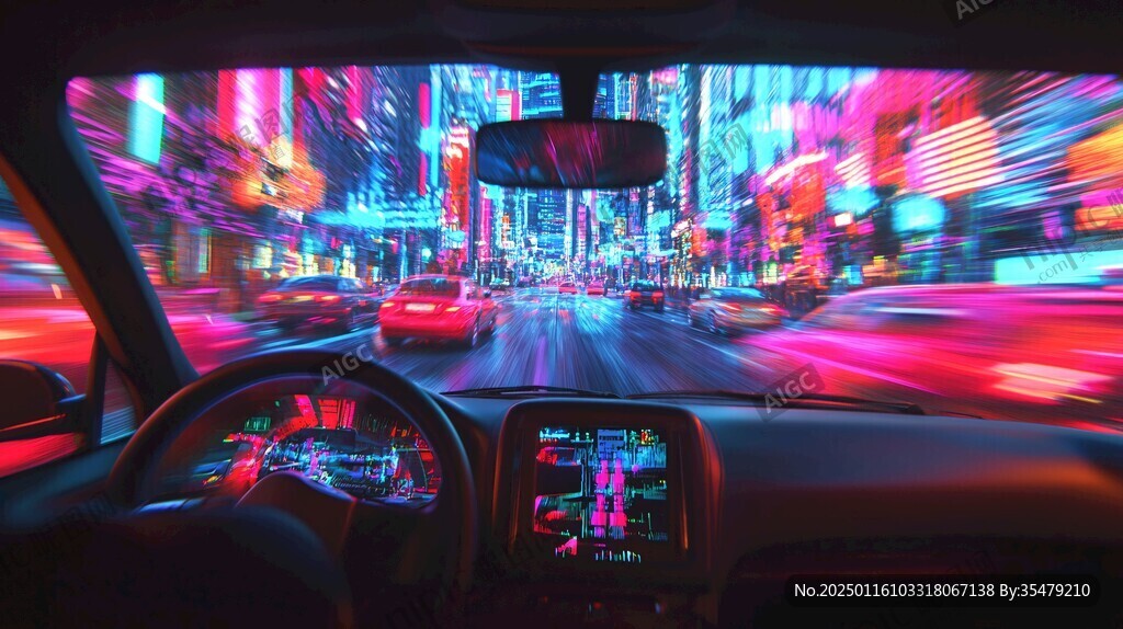 繁華街道汽車
