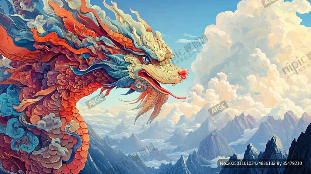 龍包裝插畫