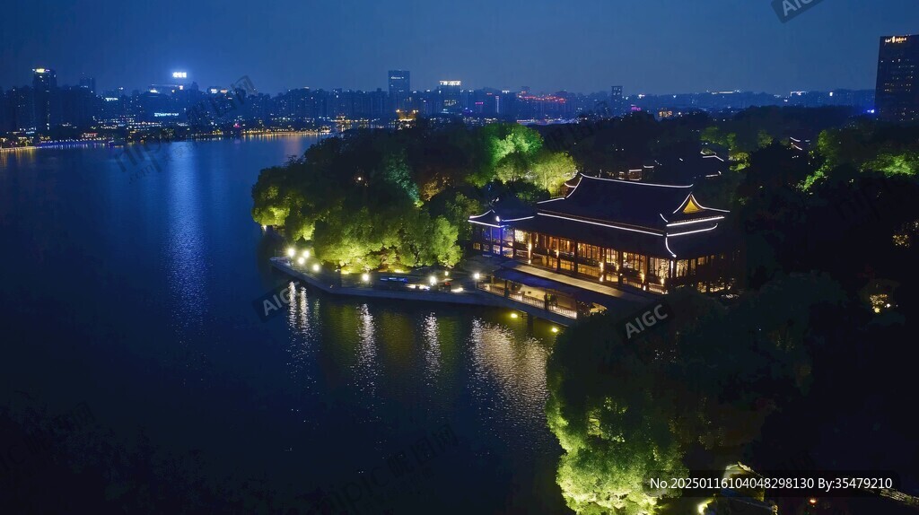蘇堤夜色
