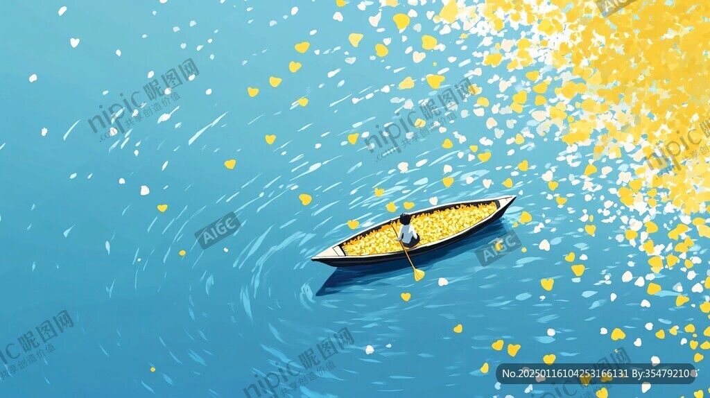 孤舟插畫