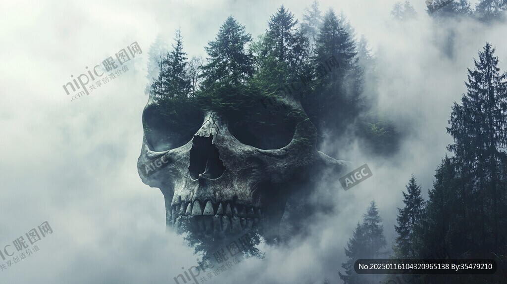 巨大頭骨