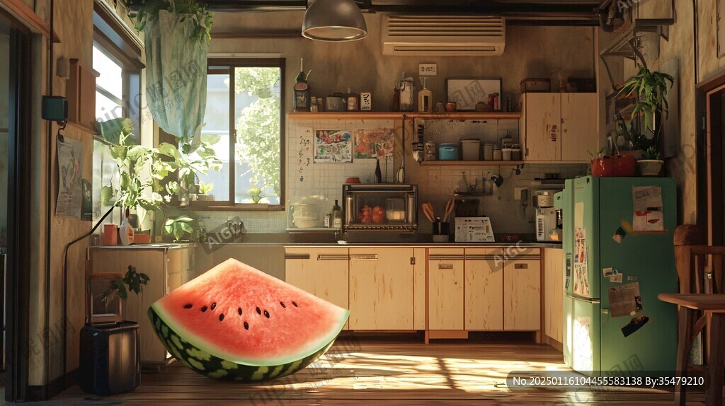 夏天居家場景圖