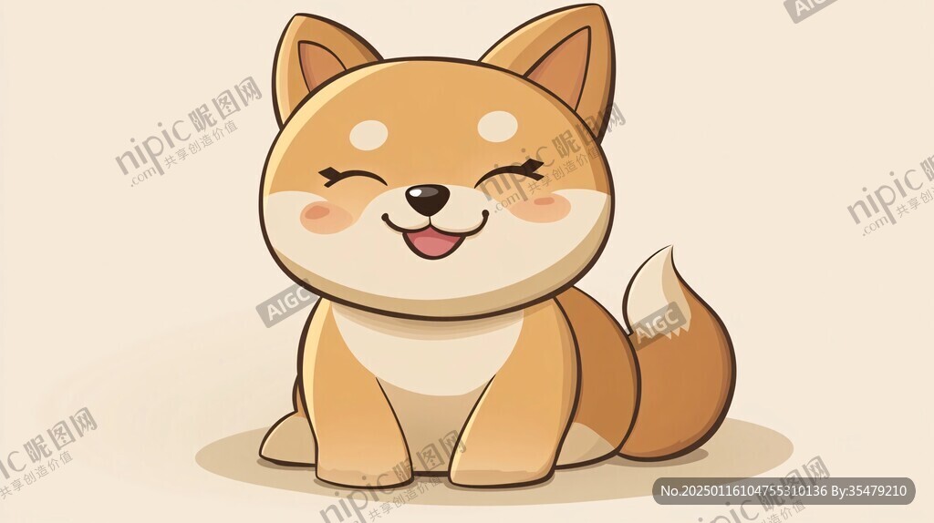 卡通柴犬形象