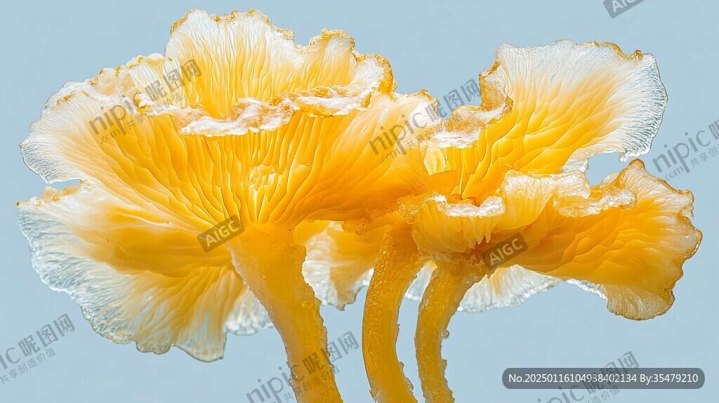 雞油菌插畫