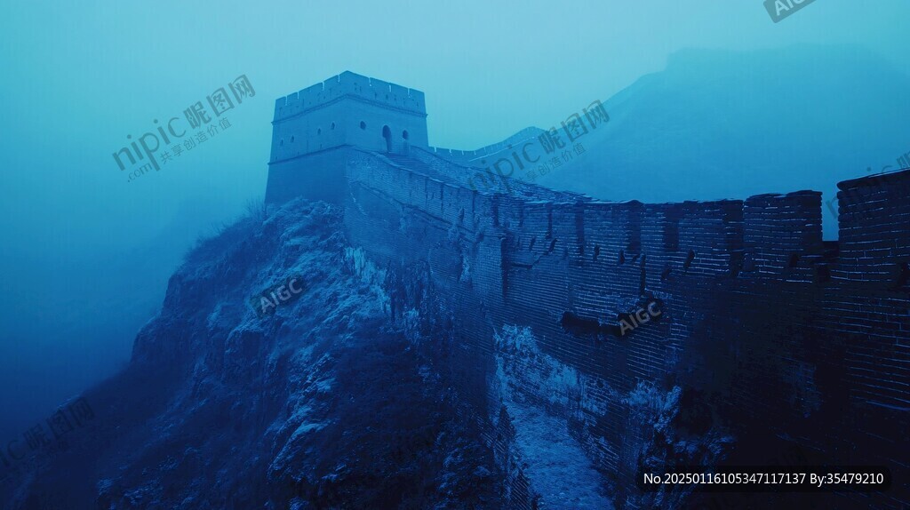 霧中長城