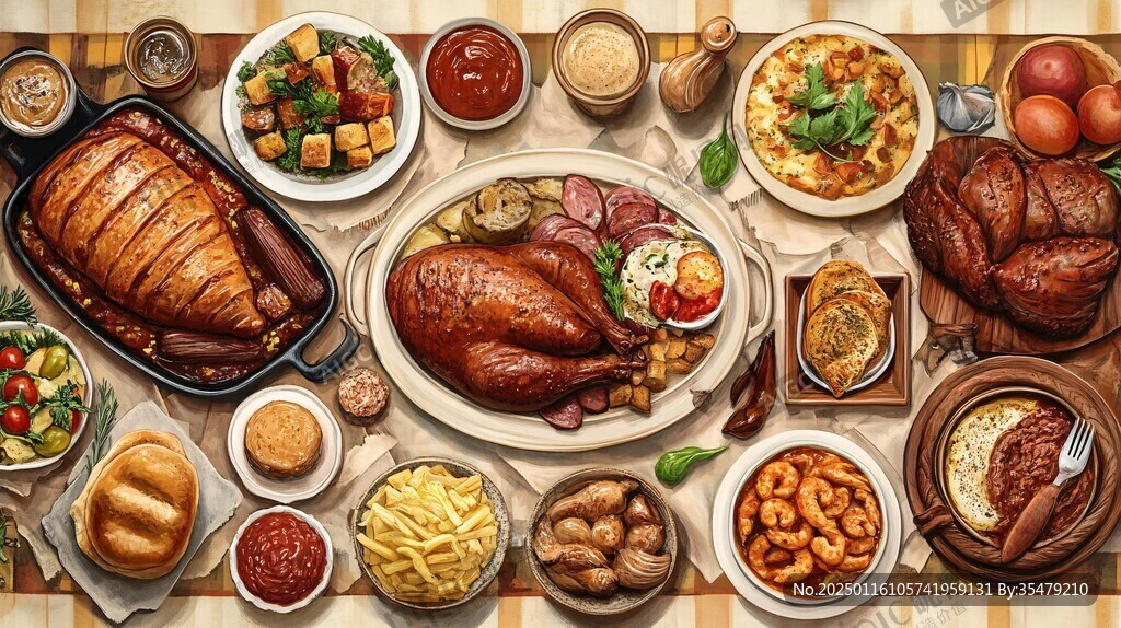 熟食場景圖