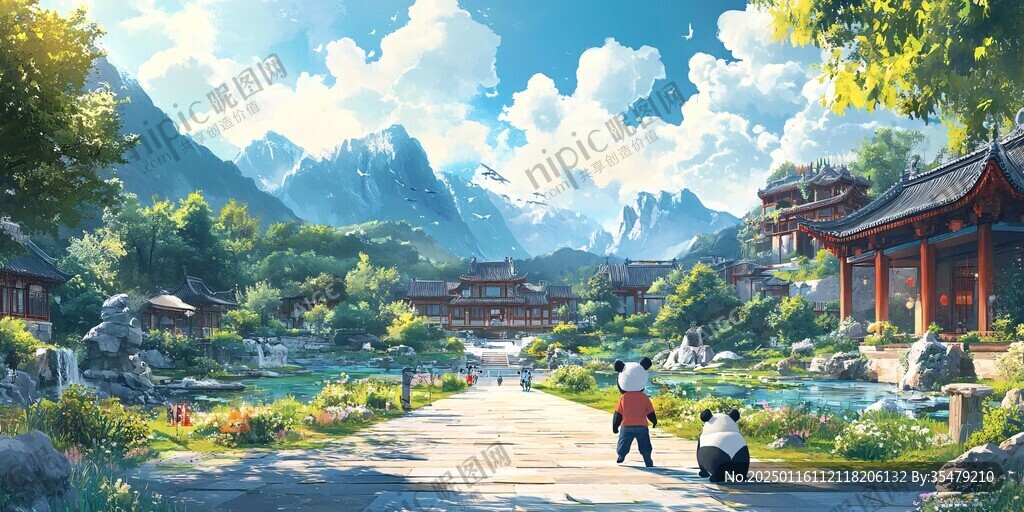 古風(fēng)人物大場景