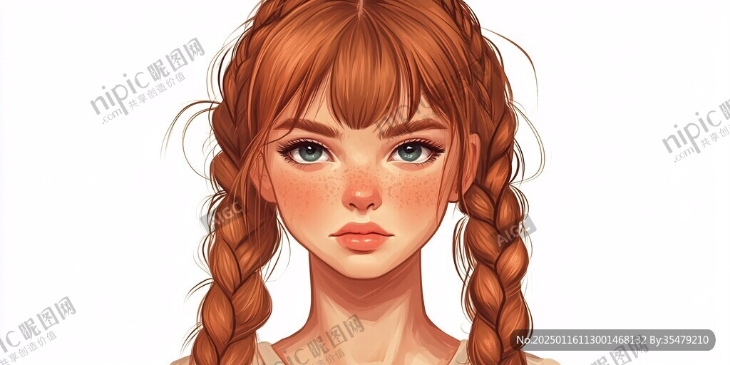 板繪少女插畫