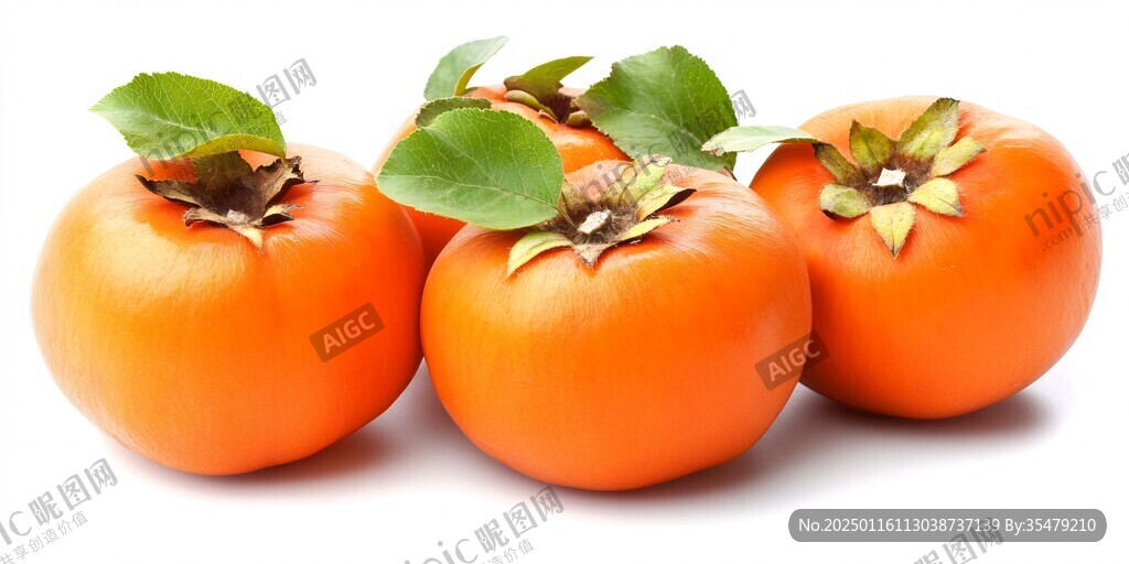 吊柿白底圖