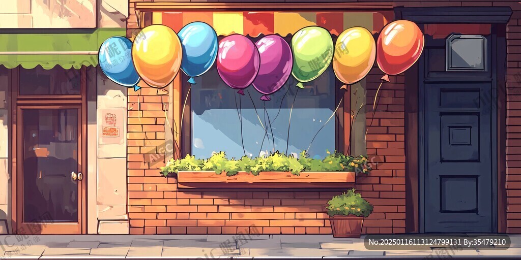 店門口插畫