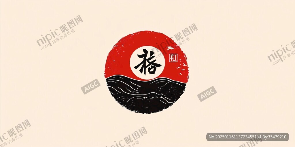 中式酒logo