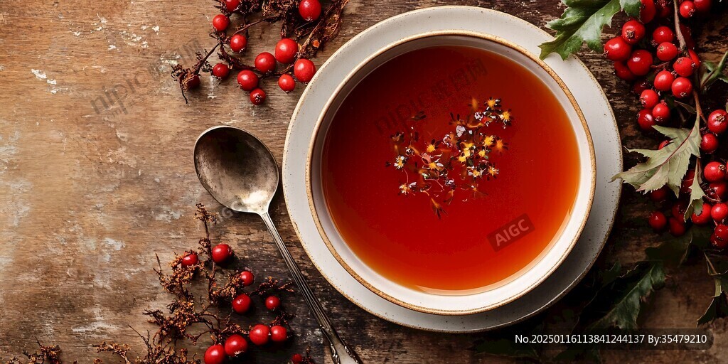 新鮮紅棉花涼茶