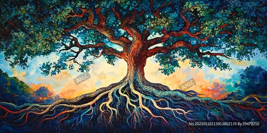 神秘夢幻的大樹