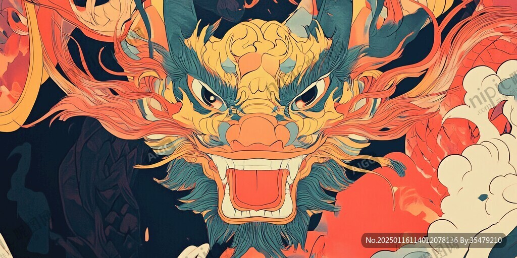 龍年文創(chuàng)插畫