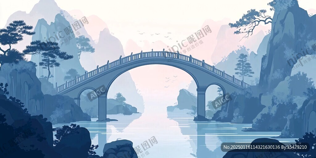 古橋插畫(huà)