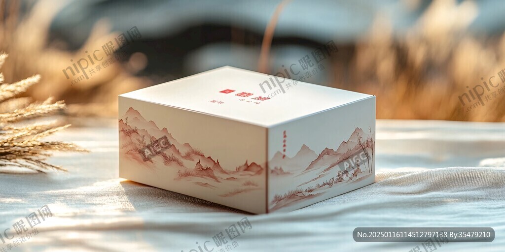 禮盒插畫仙山仙境
