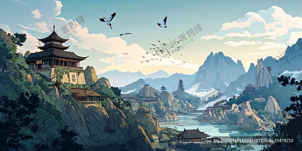 石寶寨插畫