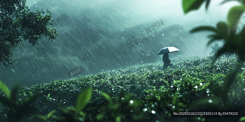 唯美雨景