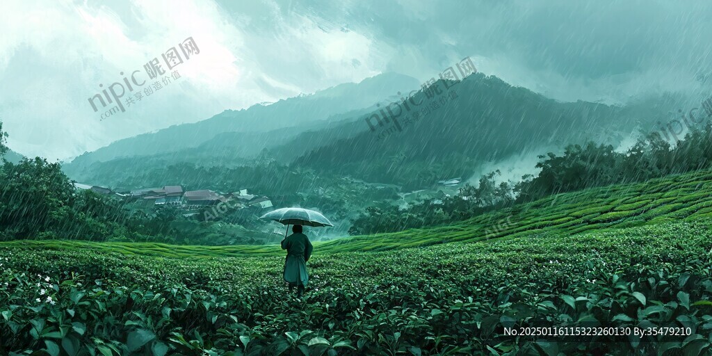 雨后茶園