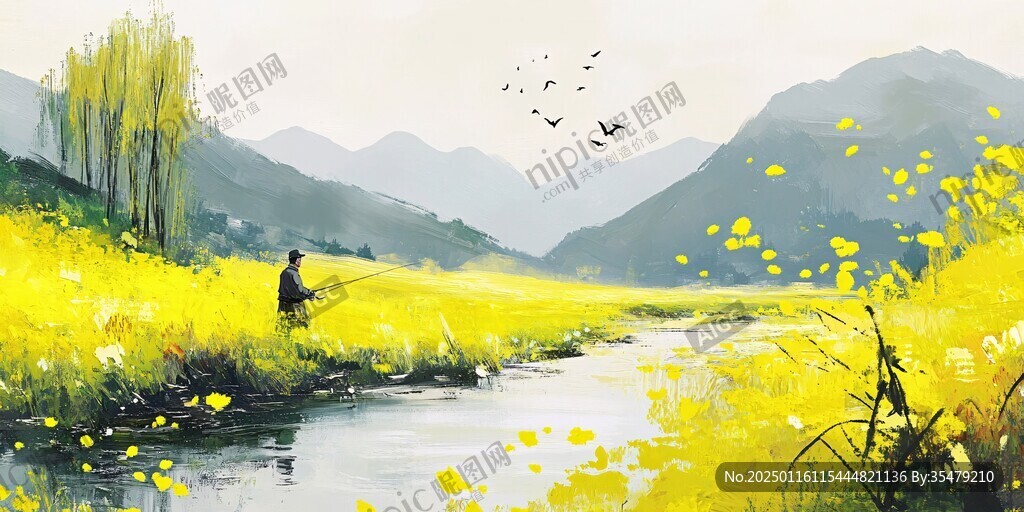 春之風(fēng)影治愈系小插畫(huà)