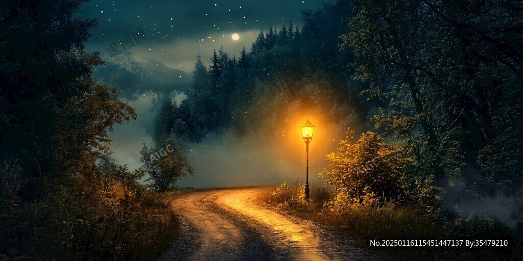 高清路燈背景