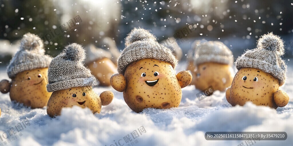 一堆小雪人