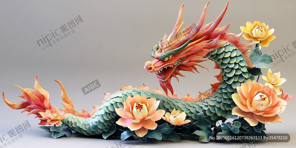 龍年氛圍立體造型