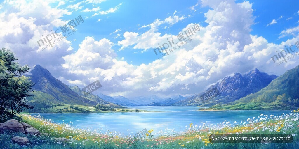 寬屏風(fēng)景畫