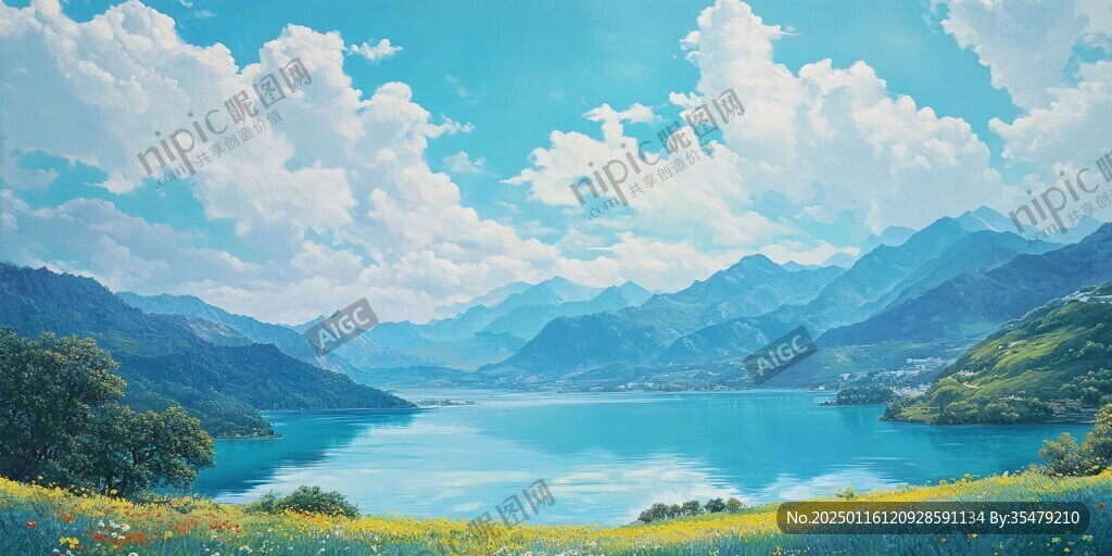 寬屏風(fēng)景畫
