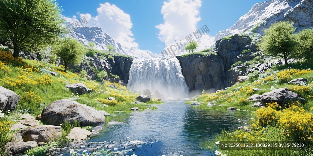 高山流水場景