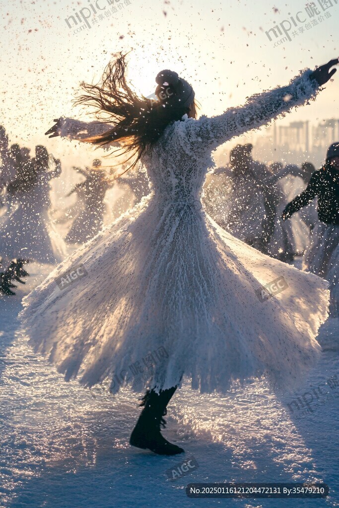雪中起舞