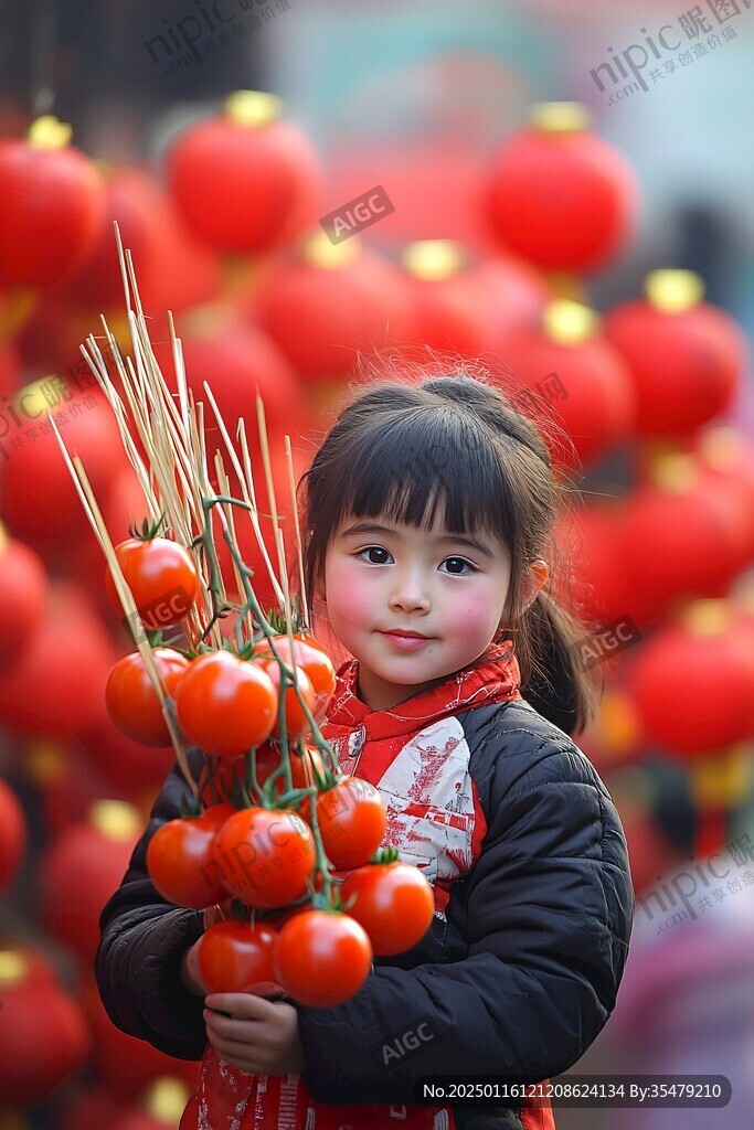 小孩買(mǎi)糖葫蘆