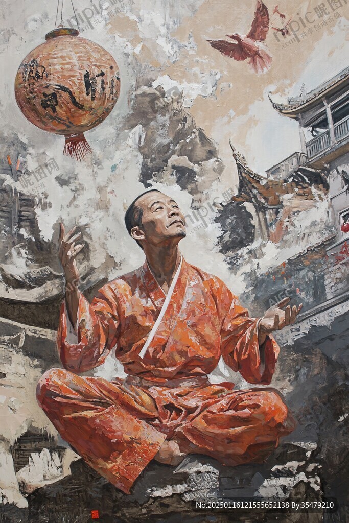 羅漢油畫