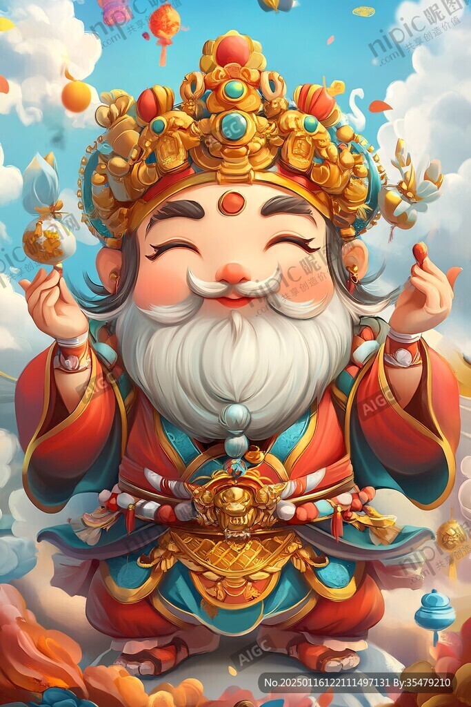 小財神插畫