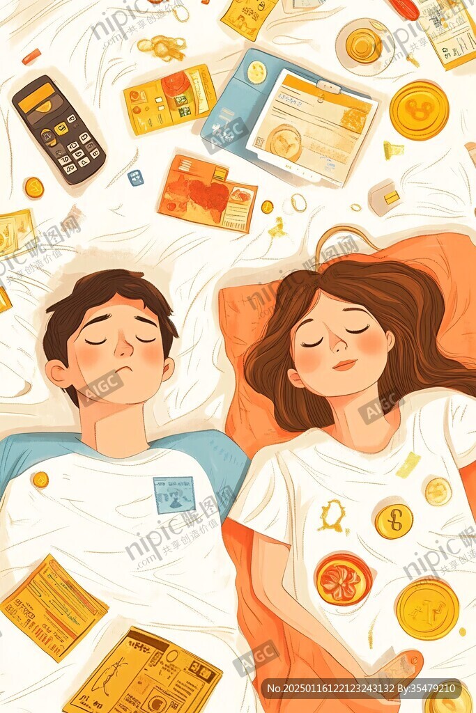 睡眠保健品插畫