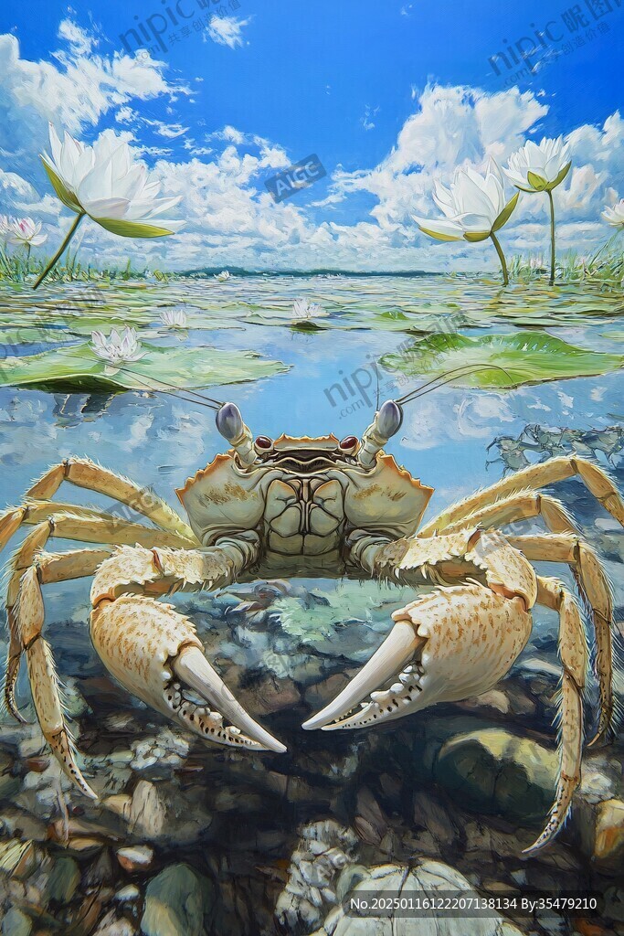 河蟹插畫