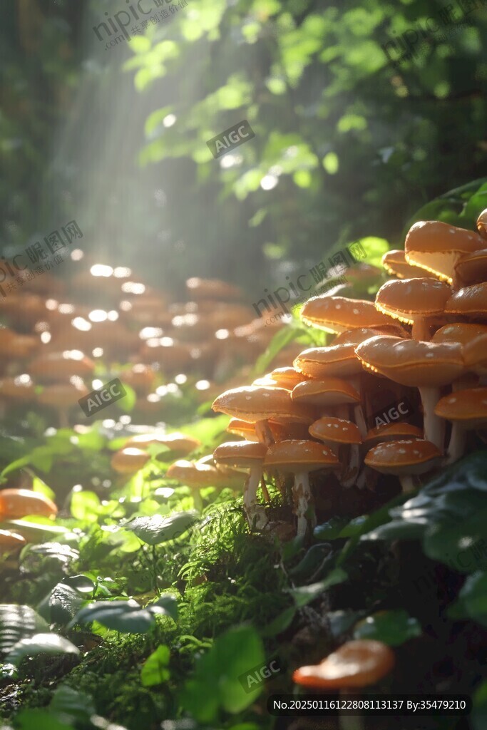 唯美森林野生菌