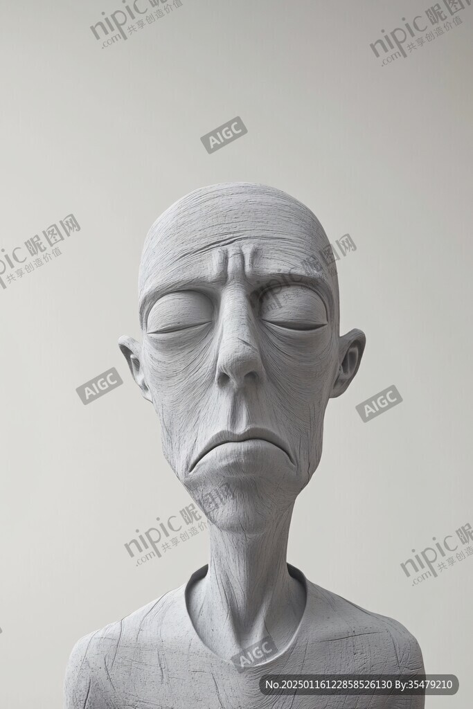 人物雕塑表情