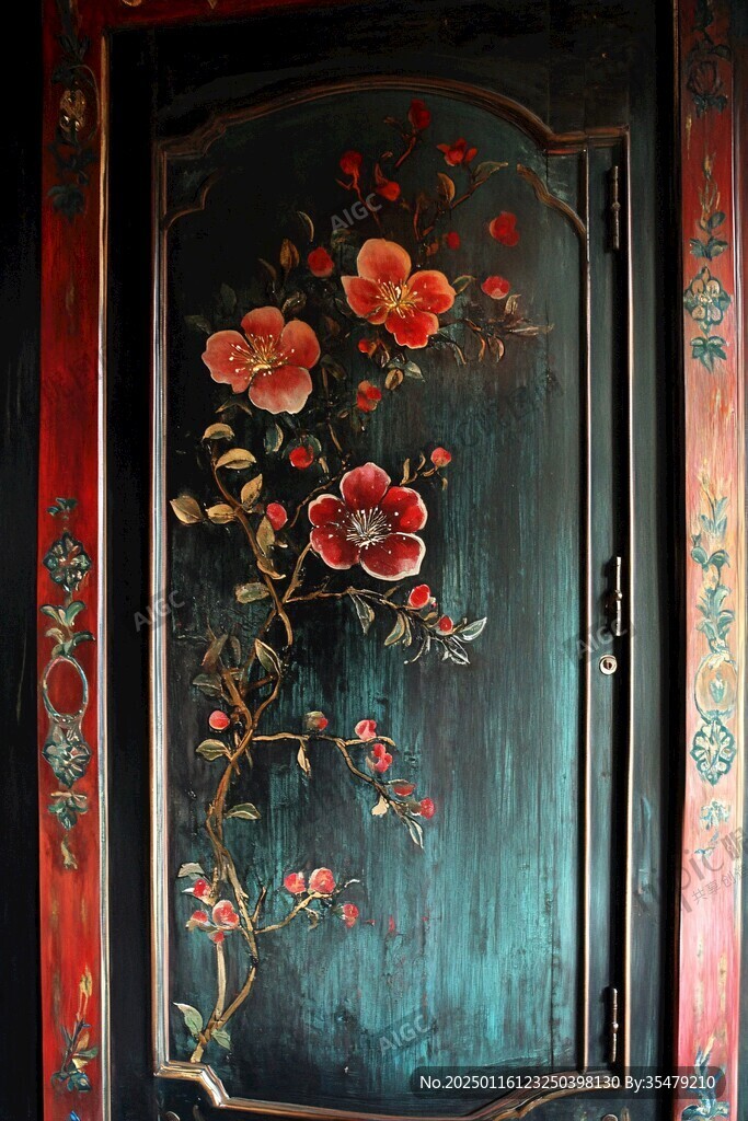 雕花彩繪宅門
