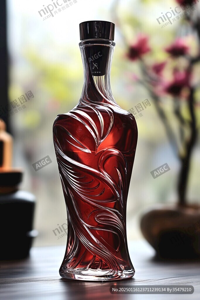 洋酒瓶效果圖