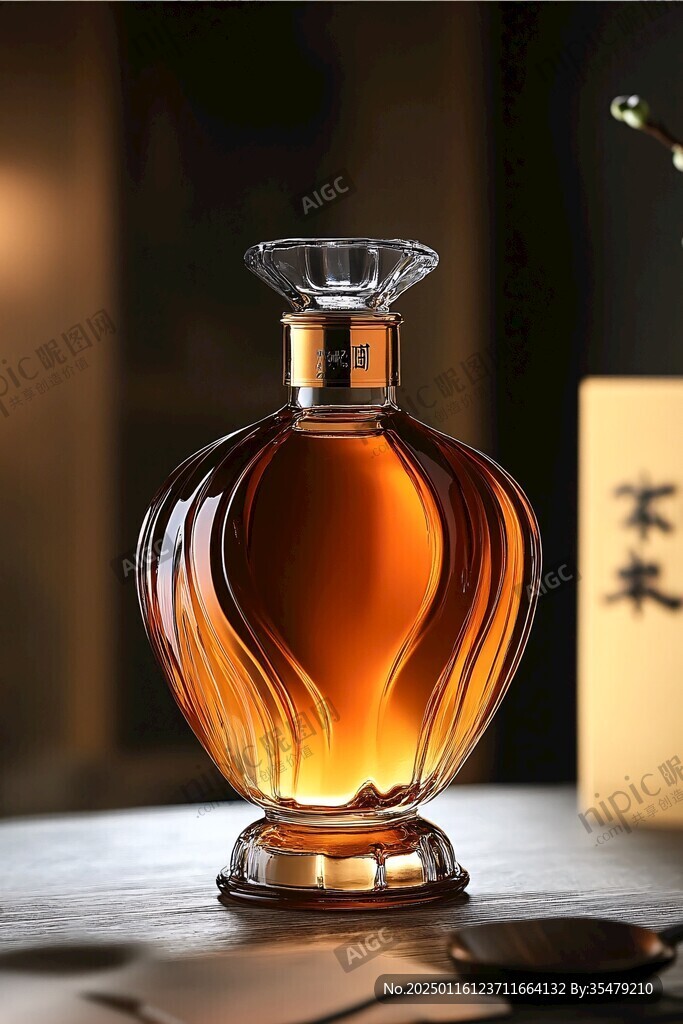 洋酒瓶效果圖